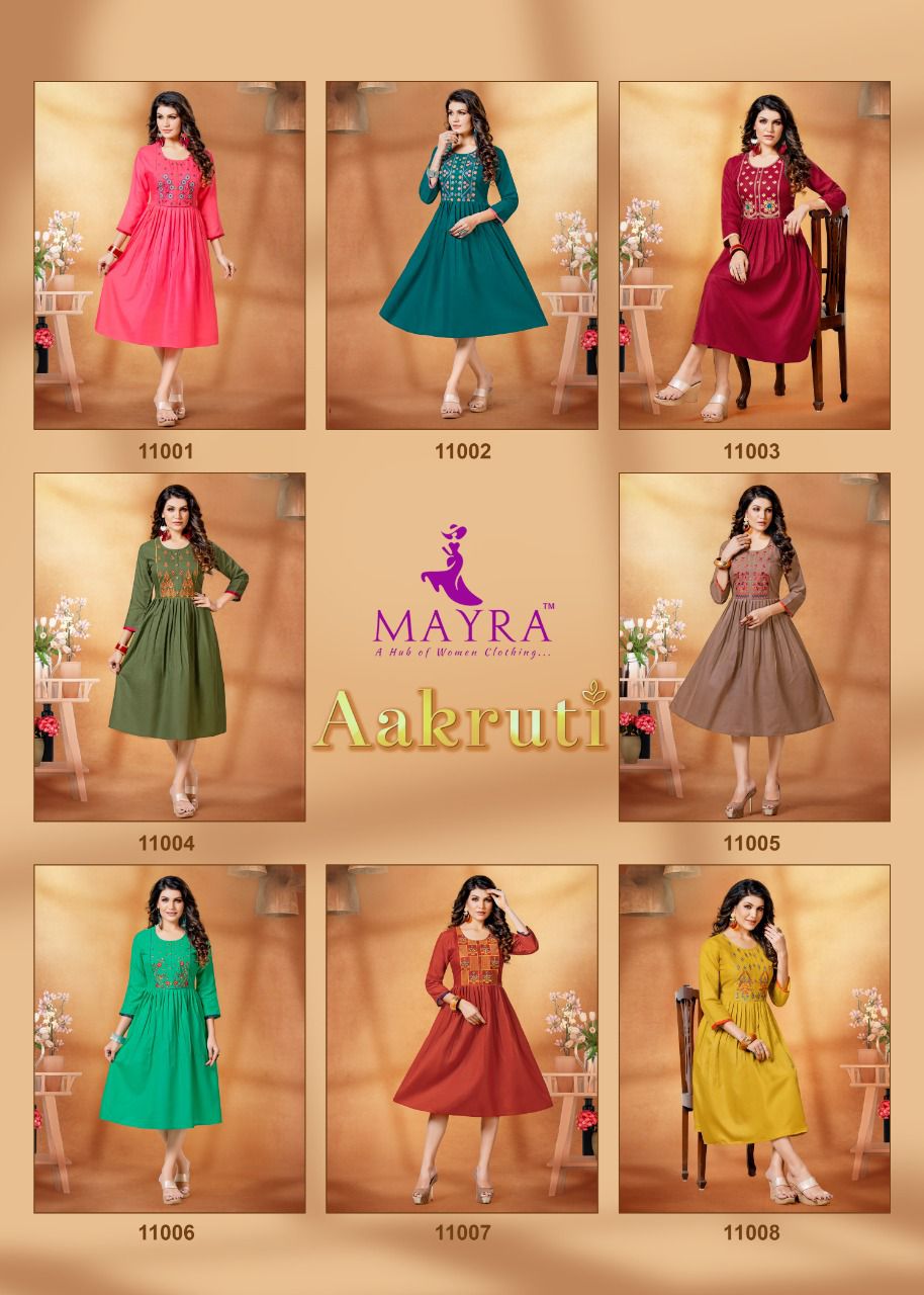 Mayra Aakruti Fancy Heavy Ethnic Wear Latest Designer Kurti Collection